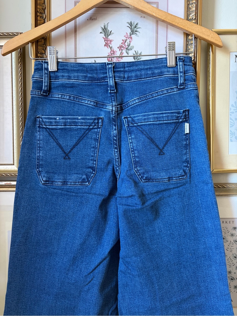 Voyageur Nomad Cropped Sailor Wide Leg Jeans 26 - Picture 3 of 6